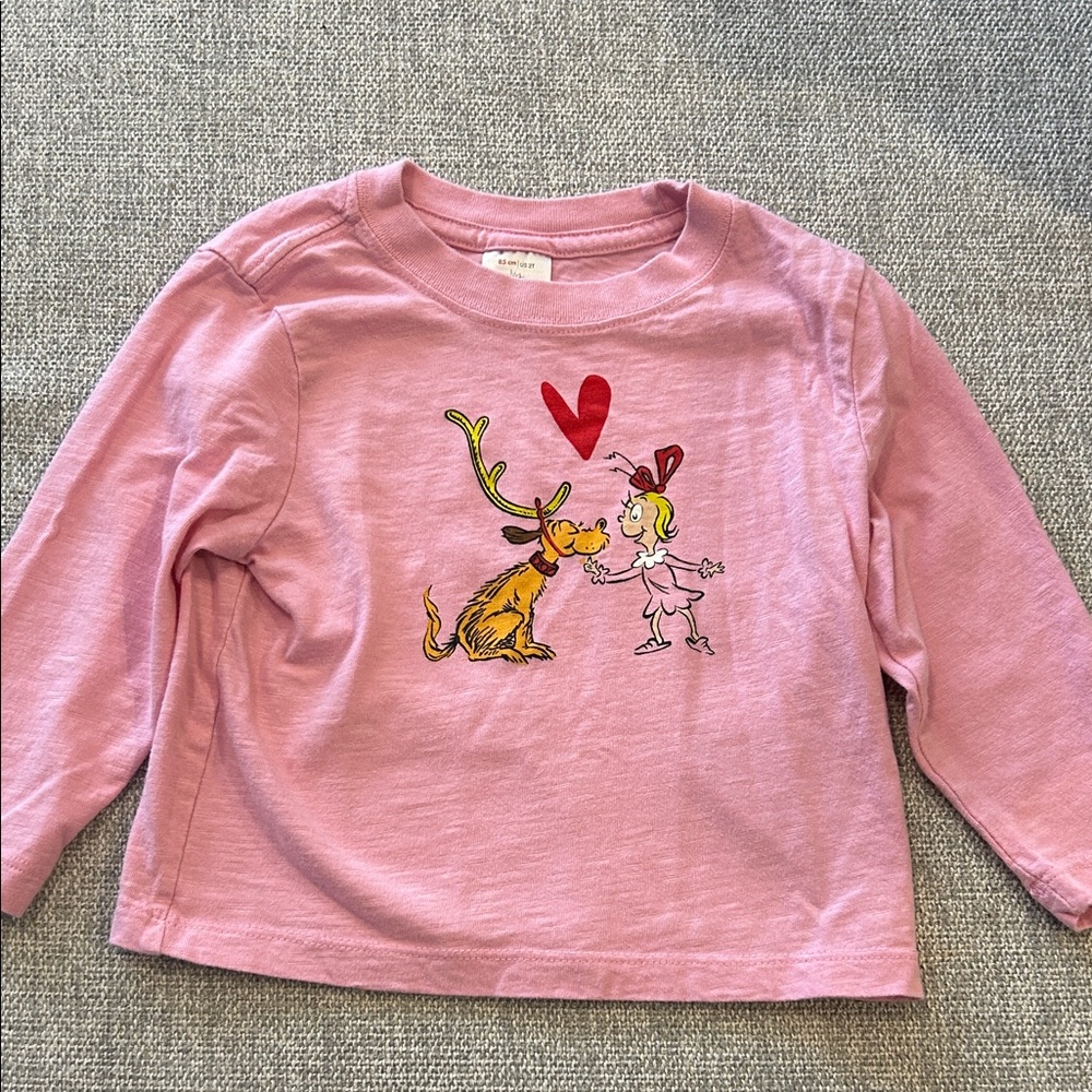 Hanna Andersson Grinch Cindy Lou long sleeve shirt. Size 2T